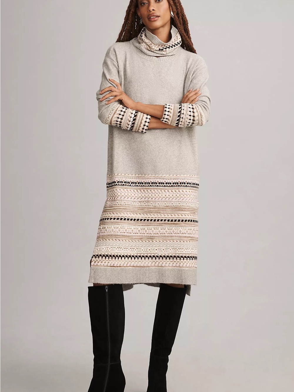 Daily Practice by Anthropologie Turtleneck Sweater Dress